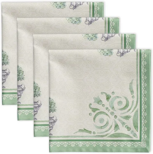 Miniatura 82 de Maison d' Hermine Happy Florals - Juego de 4 servilletas 100% algodón suave y cómodo perfectas para cenas familiares, bodas, fiestas de cóctel, 063