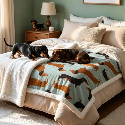 Miniatura 111 de Autumn Teddy Dog Patchwork Sherpa Blanket Fall Cozy Throw Blanket Cute Puppy Quilt Style Warm Soft Blanket for Couch Sofa Bedroom Decor 50x60 Inches