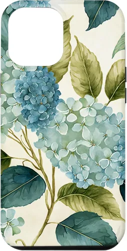 Miniatura 26 de Watercolor Shabby Chic Blue Hydrangeas Flower Case for iPhone 17