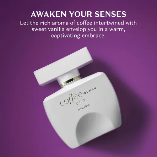 Miniatura 2 de O BOTICARIO Coffee Duo - Eau de Toilette de larga duración, Woody, perfume de fragancia de café para mujer, 3.4 onzas