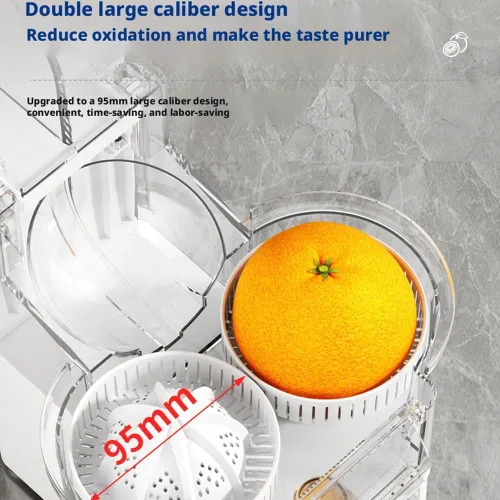 Miniatura 7 de 100W Electric Juicer Machine – 500ml Twin Citrus Juice Maker with 18000 RPM High-Speed Motor, Easy-to-Clean & Dishwasher-Safe Parts, Fresh