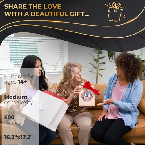 Miniatura 4 de ZenChalet - Rompecabezas de 500 piezas de Bola de Cristal - Rompecabezas de madera para regalar para adultos - Rompecabezas premium distintivos
