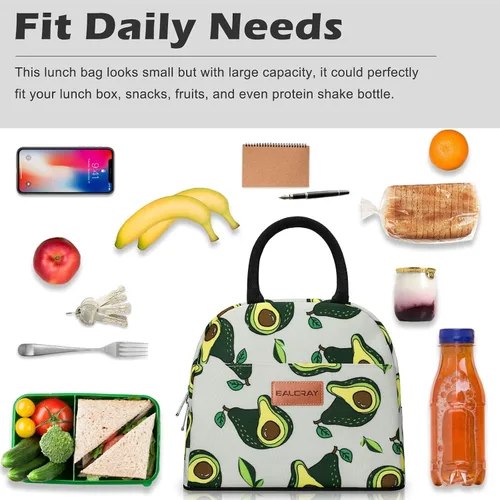 Miniatura 3 de BALORAY Bolsa de almuerzo para mujeres y hombres, lonchera aislada para adultos, bolsa de almuerzo reutilizable para el trabajo, picnic o viajes