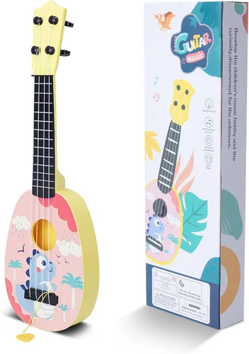 YOLOPLUS+ Ukulele Guitarra Juguete para Niños Pequeños de 17 Pulgadas, 4 Cuerdas, Mini Guitarra para Niños - Instrumentos Musicales para Niños,