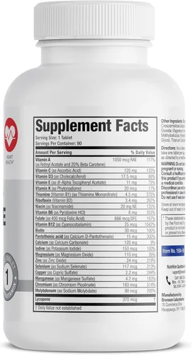 Miniatura 2 de Bronson One Daily - Multivitamínico completo para hombre 50+, 90 tabletas