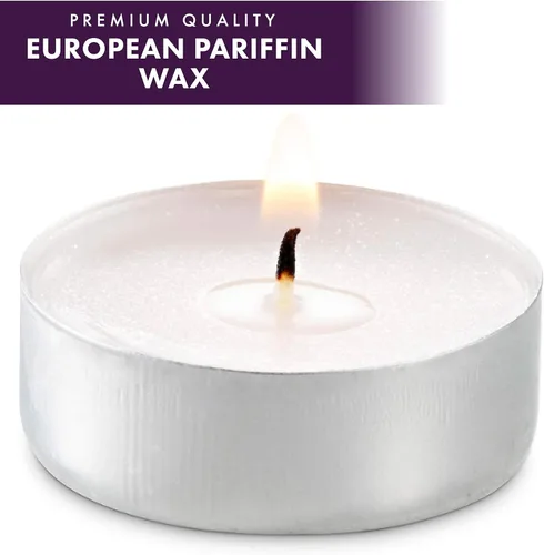 Miniatura 2 de MontoPack Velas de té sin perfume, 45 unidades 4 horas, blancas, sin humo, sin goteo, pequeñas velas votivas de parafina Velas duraderas