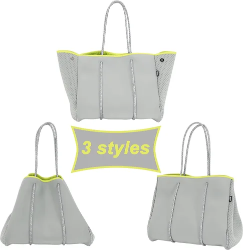 Miniatura 6 de QOGiR Bolsa de playa multiusos de neopreno con bolsillo interior con cierre de cremallera