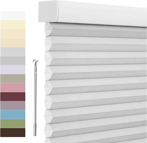 Miniatura 57 de Tonature Persianas Celulares de Tamaño Personalizado para Ventanas Cortinas Blackout sin Cordón Persianas Enrollables Protección UV Aislamiento