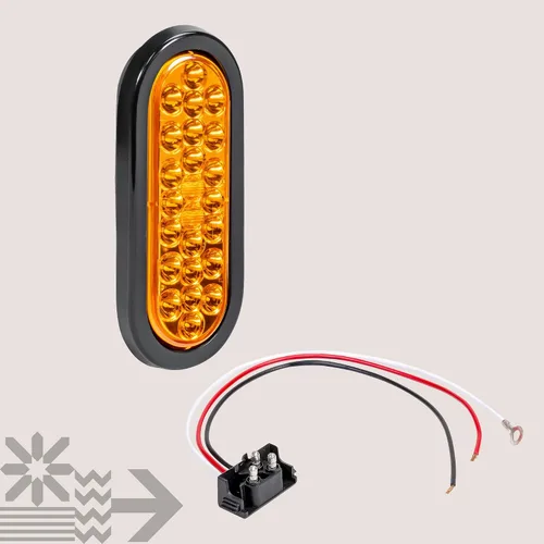 Miniatura 7 de Faro trasero redondo de 6 pulgadas con 24 luces LED de luz blanca clara, para reversa de camiones, con Certificado DOT, arandela y enchufe incluidos