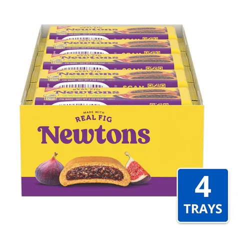 Miniatura 4 de Newtons - Barras de higo, galletas masticables de frutas suaves, 40 paquetes de bocadillos (2 galletas por paquete, 4 cajas)