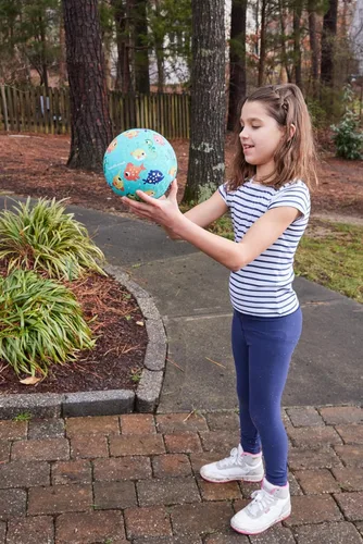 Miniatura 5 de Crocodile Creek Pelota de Patio de Juegos – Pelota de goma duradera para niños de 3 años en adelante – Pelota inflable que rebota para kickball, Pez