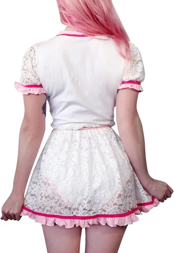 Miniatura 3 de Littleforbig - Mono para bebé con botón ABDL, para enamorado de pañales