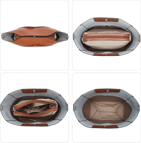 Miniatura 5 de BOSTANTEN - Bolsos de cuero al hombro tipo balde para mujer