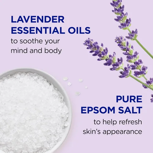 Miniatura 3 de Dr Teal's Baño espumoso con sal pura de Epsom, calma y duerme con lavanda, 34 onzas líquidas (paquete de 2)