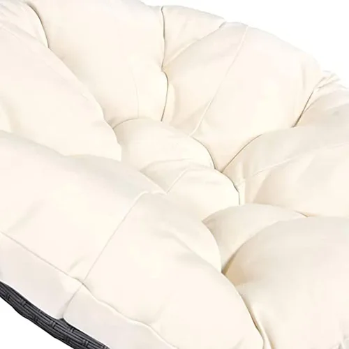 Miniatura 3 de HUHJYUGE Cojín para silla de columpio para exteriores, 16 x 16 pulgadas, cojín redondo grueso para silla colgante, cojín para silla de huevo