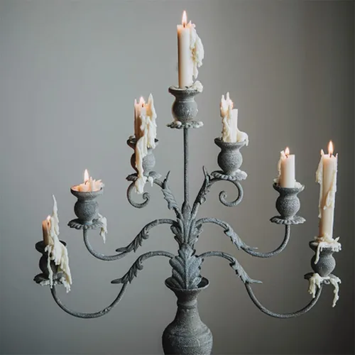 Miniatura 7 de Moldes de vela de silicona de cilindro largo de 6 agujeros, molde de cilindro de pilar en forma de cilindro para vela de aromaterapia, cera de soja