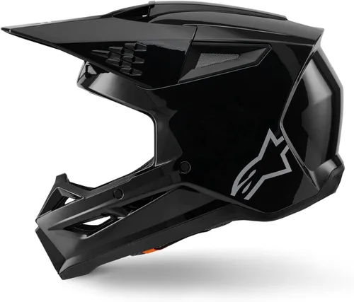 Miniatura 3 de Alpinestars SM3 sólido motocross y casco todoterreno ECE06/DOT Negro lustrado