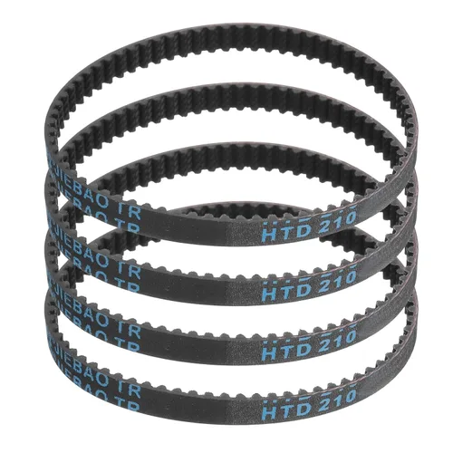 Miniatura 41 de uxcell 4pcs HTD-3M correa dentada de goma 60 dientes, 7.087 in de longitud de paso x 0.236 in de ancho x 0.094 in de altura, correa de distribución