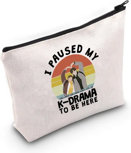 Miniatura 2 de ZJXHPO Regalo K Drama para fanáticos del programa de televisión coreano I Paused My KDrama To Be Here K Drama Bolsa de cosméticos coreano amante