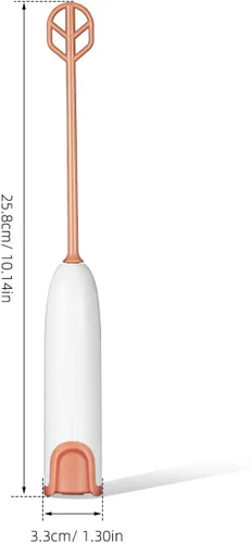 Miniatura 3 de Wakauto Mezclador eléctrico de mano para leche en polvo y bebidas, pequeño agitador portátil para botellas y tazas, mezclador compacto fácil