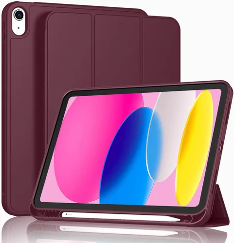 Miniatura 46 de ToaPoia - Funda para iPad (A16) de 11 pulgadas 2025/iPad 10.ª generación de 10.9 pulgadas 2022, cubierta protectora delgada con soporte triple