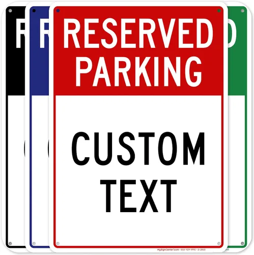 Miniatura 12 de My Sign Center - Letrero de estacionamiento reservado, letreros de estacionamiento personalizados para negocios, 12 x 18 pulgadas, reflectante 3M