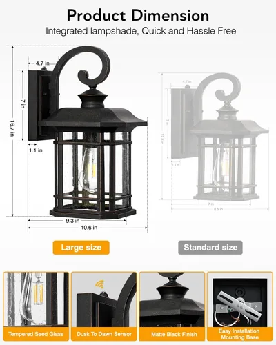 Miniatura 7 de VIANIS V8152M-B2-P1 - Lámpara de pared para exteriores