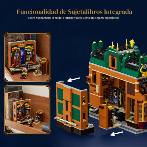 Miniatura 3 de Juego de Ladrillos de Construcción de Iluminación Steampunk Time-Rift de Lumibricks, 3187 Piezas de Construcción Modular de la Colección Custodios