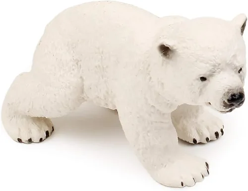 Miniatura 5 de Set de figuras de juguete de animales polares UANDME, incluye figuras de familia de osos polares y familia de pingüinos emperadores
