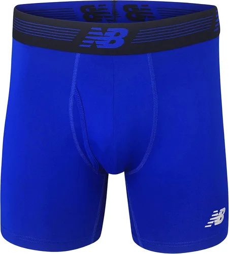 Miniatura 4 de New Balance Men's 6" Premium Performance Boxer Brief with Fly Front (3 Pack)