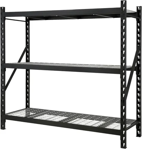 Miniatura 10 de Estantería de acero industrial de 4 niveles Ironton, capacidad de carga de 8,000 libras, estante de almacenamiento para garaje, 77" de ancho x 24