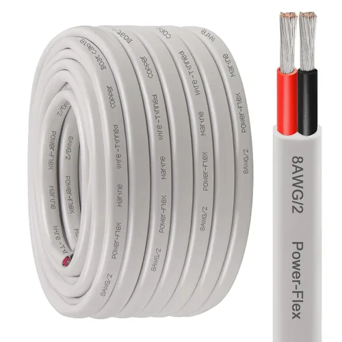 Miniatura 21 de Cable marino dúplex de calibre 10, cable de cobre estañado para barco, 150 pies, 10 AWG, estándar de EE. UU., OFC, alambre de cobre libre de oxígeno