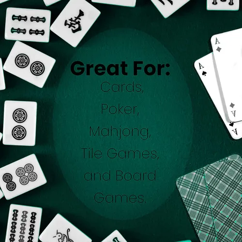 Miniatura 7 de Funda de fieltro para mesa de juego de cartas, póquer, mahjong, dominó, puente y juego de mesa, verde, 32 pulgadas