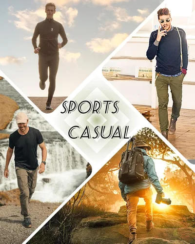 Miniatura 4 de Y YERFONE Cargo Pants for Men Slim Fit Joggers for Men Workout Athletic Hiking Golf Track Pants with Pockets