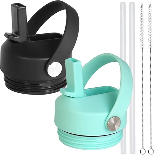 Miniatura 18 de Tapa de popote para botella de agua Yeti Rambler de 18, 26, 36, 64 onzas, tapa de repuesto para popote RTIC de 18 onzas, 26 onzas, 36 onzas, tapa