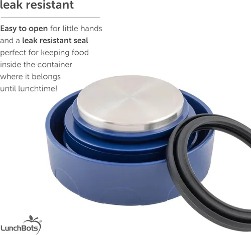 Miniatura 6 de LunchBots - Termo de boca ancha de acero inoxidable de 16 onzas - Termo aislado con tapa ventilada - Mantiene la comida caliente o fría durante