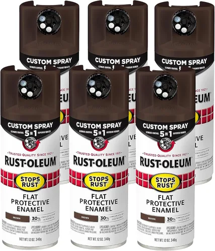 Miniatura 93 de Rust-Oleum 376855 - Pintura en aerosol antióxido personalizada 5 en 1, 12 onzas, color negro mate, (paquete de 1)