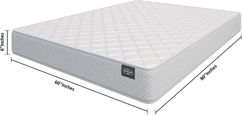 Miniatura 2 de Colchón Queen de 6 pulgadas, 60 x 80 pulgadas, color blanco, híbrido firme medio para cama, colchón tamaño Queen Bonnell Springs Tight Euro Top