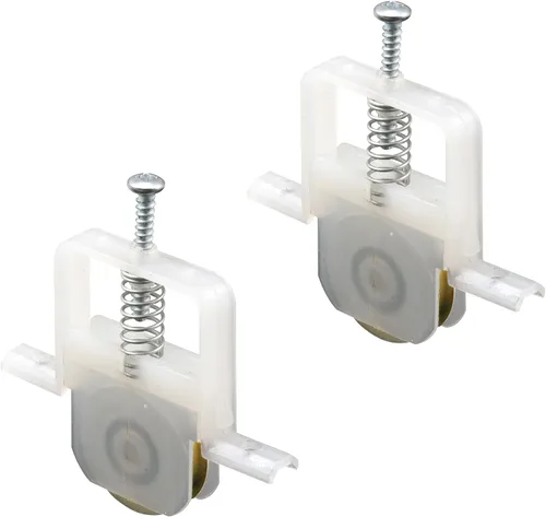 Prime-Line B 695 - Conjunto de rodillos, 1 pulgada de diámetro exterior, borde cóncavo, oso de bola de acero (paquete de 2) | 1 pulgada. Diámetro