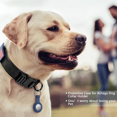 Miniatura 2 de DAGANXI - Collar táctico para perro, collar ajustable de nailon para adiestramiento con asa de control y hebilla, para perros medianos y grandes