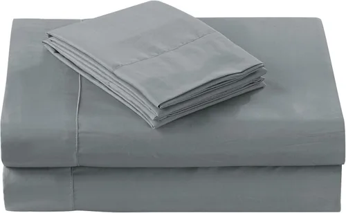 Miniatura 2 de Linen Plus Colcha acolchada de tamaño Queen de 7 piezas con juego de sábanas, medallón floral, amarillo, costero, liso/gris