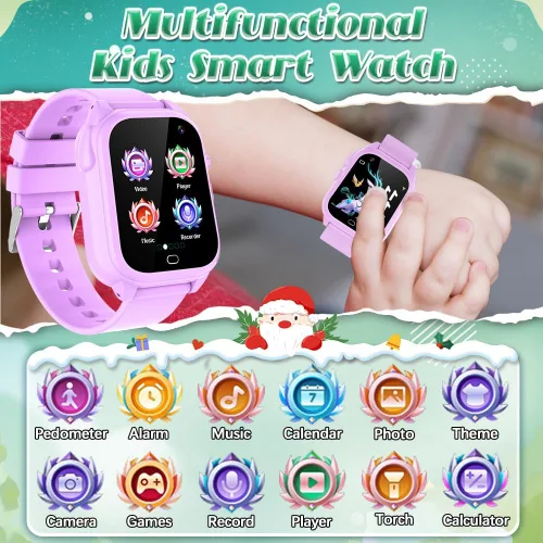 Miniatura 2 de Tywop Reloj inteligente impermeable para niños, reloj inteligente para niños y niñas de 3 a 12 años, juguetes de aprendizaje, regalos de cesta