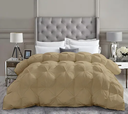 Miniatura 16 de Lujoso para todas las estaciones – Colección de hotel – Estilo Pintuck – 100% algodón orgánico tamaño Twin XL 68 x 92 pulgadas, edredón plisado de 1