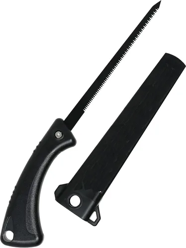 KAKURI Sierra Jab con funda de 5-1/4 pulgadas para cortar paneles de yeso, yeso, cartón, madera, sierra de tracción japonesa, herramienta de sierra