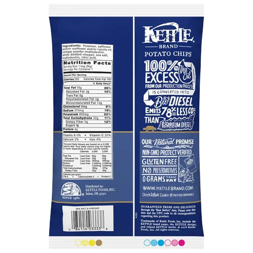 Miniatura 4 de Kettle Brand Papas Fritas, Backyard Barbeque Kettle Chips, Bolsa de Aperitivos, 1.5 Oz