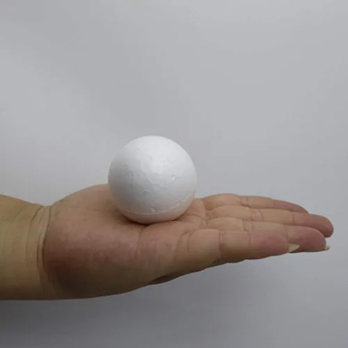 Miniatura 2 de FFchuanhe Bolas de espuma para manualidades de 2 pulgadas, paquete de 112 unidades, bolas redondas lisas de poliestireno blanco, para artes