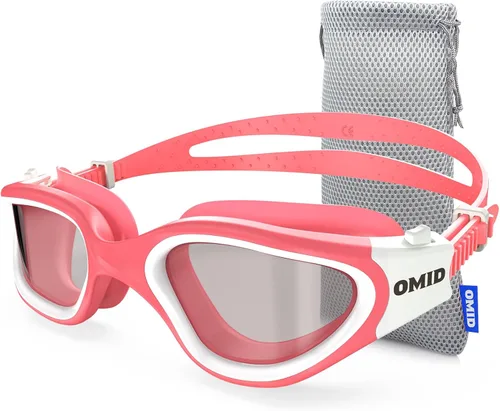Miniatura 11 de OMID - Gafas de natación polarizadas P2, gafas antivaho para natación para hombres y mujeres adultas Marco A7-allblack Lente Plata