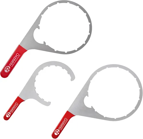 Juego de 3 llaves de filtro de combustible con tapa de ventilación de 4.6 pulgadas, 6 pulgadas, 8 pulgadas, compatible con motores de camiones