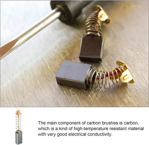 Miniatura 3 de Cepillos de carbono, [para motor de energía] - 0.394 inx0.197 inx0.197 in/tono oro negro/10 piezas