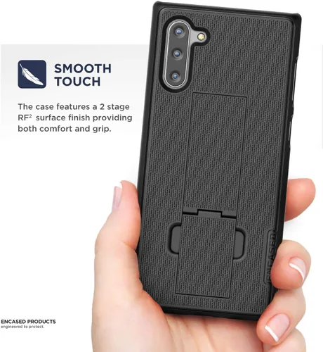 Miniatura 5 de Encased Funda con clip para cinturón compatible con Samsung Galaxy Note 10 Plus (2019 DuraClip) ultra delgada con funda, color negro mate